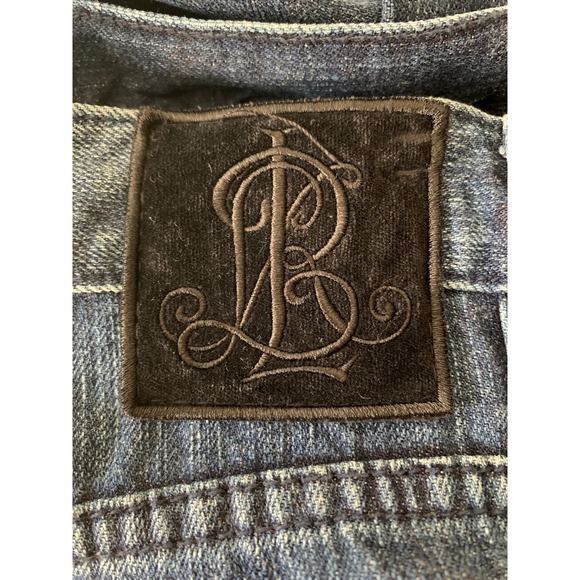 Ralph Lauren Women's Size 12 Jeans Straight Leg Hi Rise Embroidery Velvet Beaded - Picture 6 of 10
